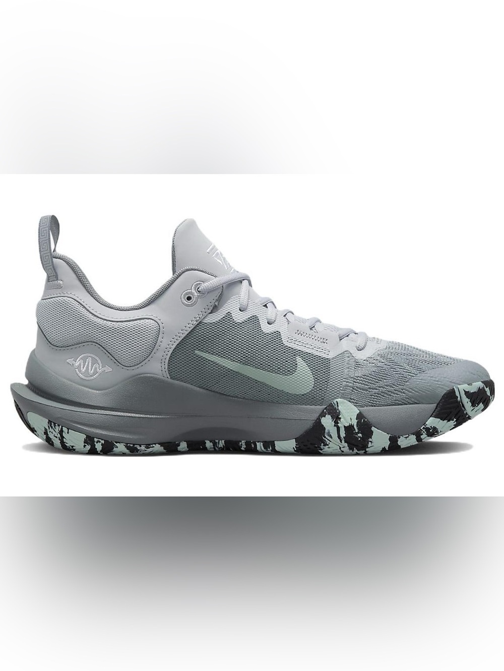Nike Men's Athletic Shoes Gray with Mint Green and Black Marble Sole